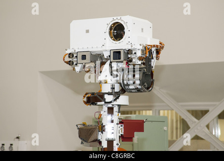 In alto di Mars Rover curiosità il telecomando del montante di rilevamento Foto Stock
