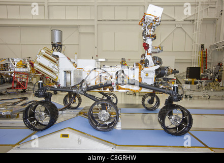 Mars Rover curiosità, vista lato destro Foto Stock