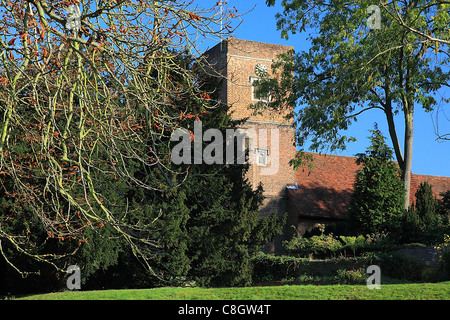 San Giovanni Battista Chiesa Vecchia a Malden Surrey, Inghilterra Foto Stock