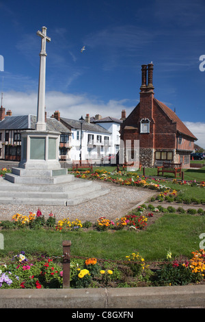 Il discutibile Hall Museum presso la croce del mercato in Aldeburgh, Suffolk Foto Stock