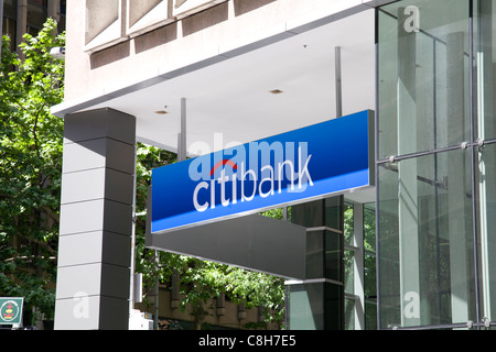 La Citibank succursale in hunter street, sydney, Australia Foto Stock