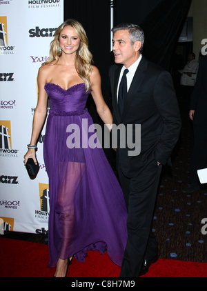 STACY KEIBLER & George Clooney 15TH Annuale FILM DI HOLLYWOOD AWARDS GALA BEVERLY HILLS LOS ANGELES CALIFORNIA USA 24 Ottobre 201 Foto Stock