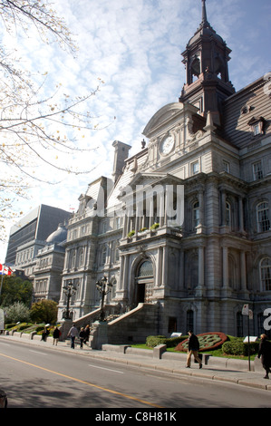 Montreal City Hall nel vecchio quartiere di Montreal, Canada Foto Stock