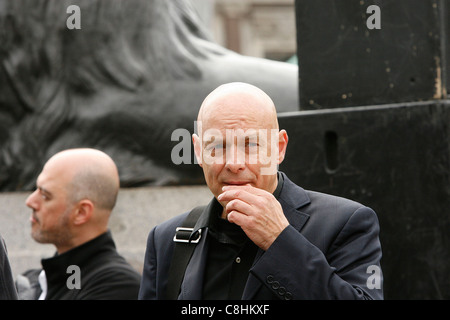 Decimo anniversario dell'invasione dell'Afghanistan in Trafalgar Square Londra Foto Stock