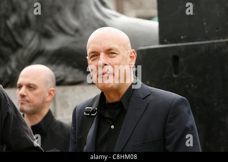 Decimo anniversario dell'invasione dell'Afghanistan in Trafalgar Square Londra Foto Stock