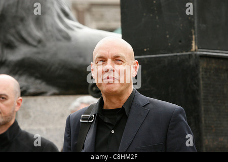 Decimo anniversario dell'invasione dell'Afghanistan in Trafalgar Square Londra Foto Stock