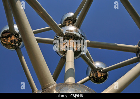 Atomium, architettura, Bruxelles, Belgio, punti di riferimento, Europa, landmark, Benelux Foto Stock