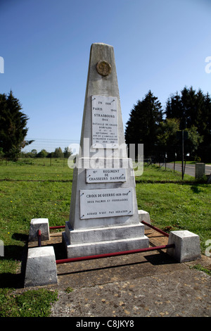 Monumento a Braves, le truppe africane combattendo per la Francia nella guerra franco-prussiana - Chasseurs d'Afrique Foto Stock