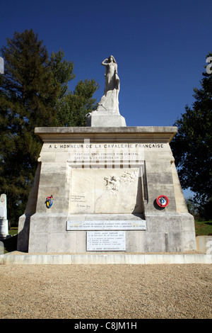 Monumento a Braves, le truppe africane combattendo per la Francia nella guerra franco-prussiana - Chasseurs d'Afrique Foto Stock