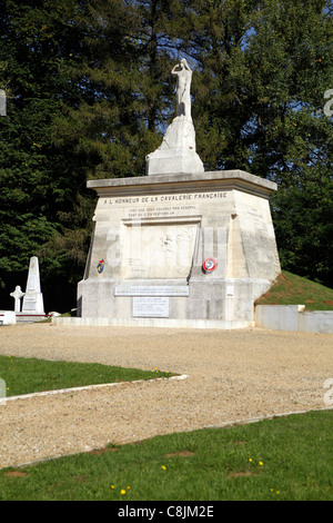 Monumento a Braves, le truppe africane combattendo per la Francia nella guerra franco-prussiana - Chasseurs d'Afrique Foto Stock