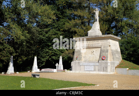 Monumento a Braves, le truppe africane combattendo per la Francia nella guerra franco-prussiana - Chasseurs d'Afrique Foto Stock