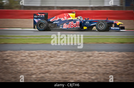 Sebastian Vettel e la Red Bull Racing, a Silverstone Foto Stock