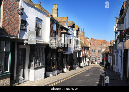 Edifici del periodo in Lion Street segale, East Sussex, England, Regno Unito Foto Stock