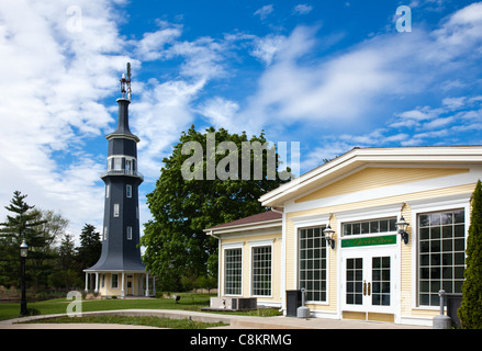 U.S.A. Illinois, Route 66, Dwight, il vecchio mulino a vento Foto Stock