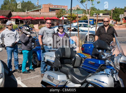 Harley Davidson appassionati Foto Stock