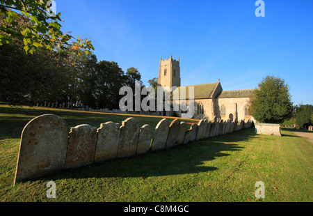 La chiesa di Sant'Andrea a Honingham vicino a Norwich Norfolk, Inghilterra, Regno Unito. Foto Stock