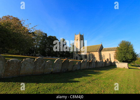 La chiesa di Sant'Andrea a Honingham vicino a Norwich Norfolk, Inghilterra, Regno Unito. Foto Stock