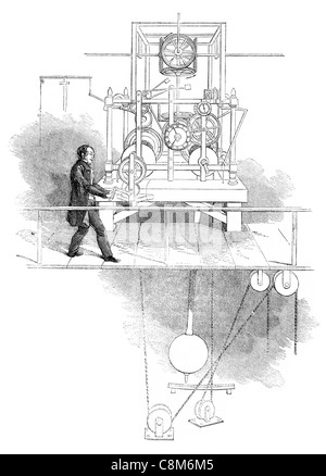 St Anne's Limehouse chiesa torre dell Orologio strumento meccanico orologio campana campane suonano i suoni di avviso musical musica anglicana Hawksmoor Foto Stock