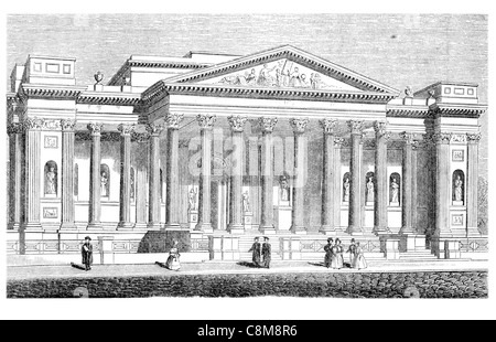 Il Fitzwilliam Museum Corinthian Octostyle Portico arte antichità antichità Università Cambridge Trumpington Street Art Library Foto Stock