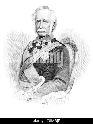 Il maresciallo di campo Sir Hugh Gough primo Visconte Gough 1779 1869 ufficiale dell'Esercito britannico comandato Guerra Peninsulare, Oporto Battaglia di Talaver Foto Stock