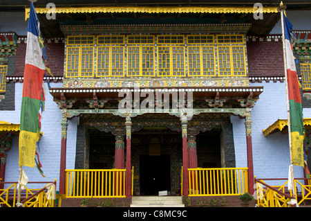 Ingresso al monastero pemmayangtse ortografia Sikkim India Foto Stock