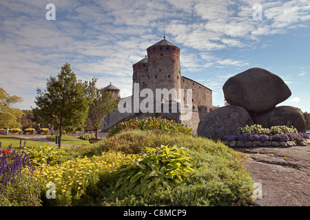 Savonlinna: Olavinlinna castello Foto Stock