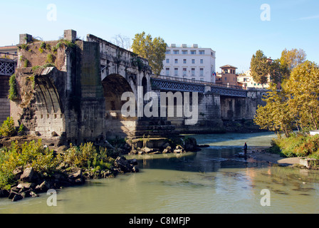 Pons Aemilius o Ponte rotto - Roma, Italia Foto Stock