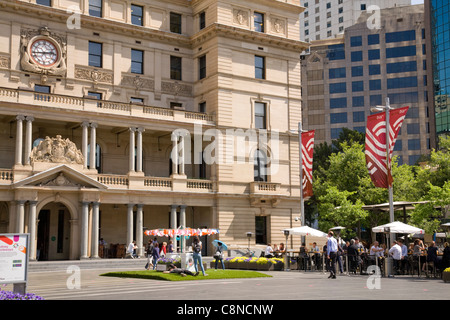 Ingresso alla Customs House di Sydney, la Circular Quay, costruito nel 1844-1845 Foto Stock