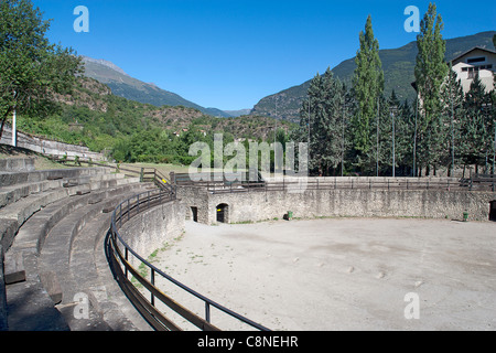 L'Italia, Piemonte, Susa, Anfiteatro Romano rimane Foto Stock