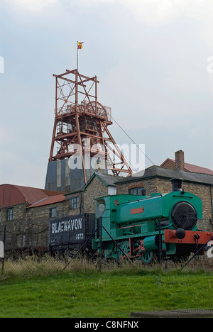 La Gran Bretagna, il Galles, Blaenavon, Big Pit National Coal Museum Foto Stock