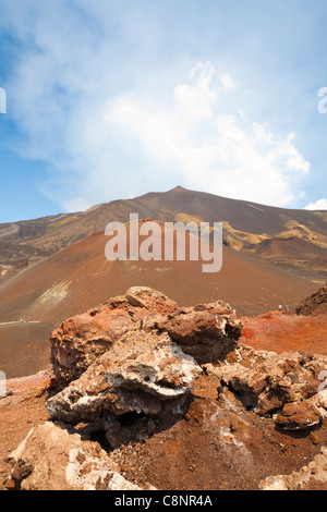 Etna in eruzione del 8 settembre 2011, Sicilia, Italia Foto Stock