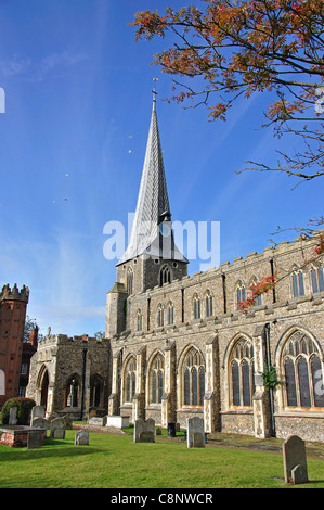 La Chiesa di Santa Maria, Church Lane, Hadleigh, Suffolk, Inghilterra, Regno Unito Foto Stock