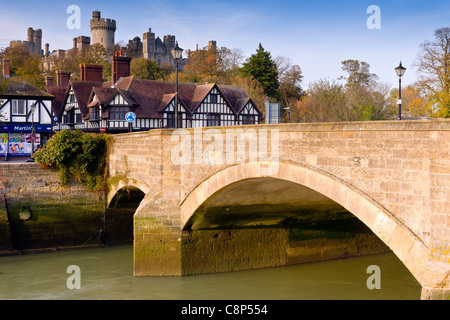 Il West Sussex città mercato di Arundel Foto Stock