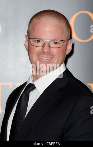 Heston Blumenthal presso la "Royal televisione società Awards" tenutasi presso il Grosvenor House Hotel, 16 marzo 2010. Foto Stock