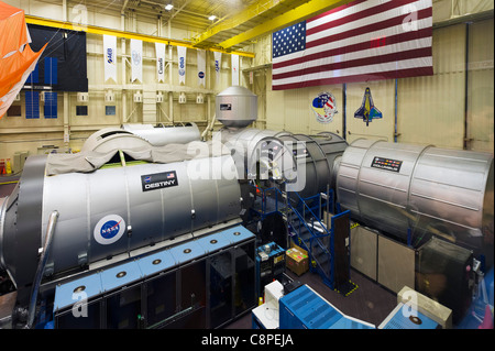Astronauta area formazione per la Stazione Spaziale Internazionale in un veicolo spaziale Mockup Facility, Johnson Space Center di Houston, TX, Stati Uniti d'America Foto Stock