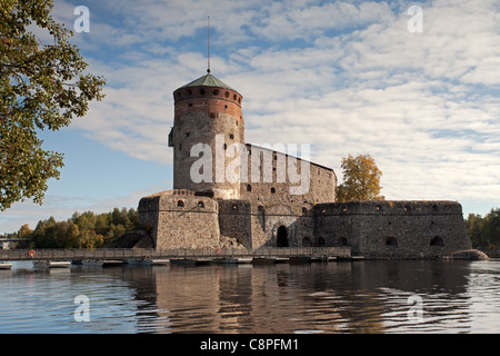 Savonlinna: Olavinlinna castello Foto Stock