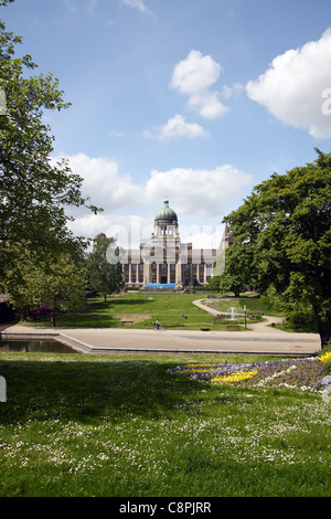 Vista del "Oberlandesgericht", il più alto tribunale regionale di Amburgo, Germania Foto Stock