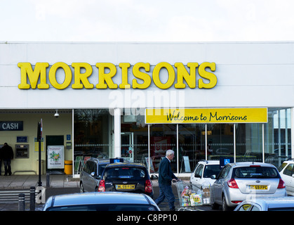 Un Morrisons store in cornwall, Regno Unito Foto Stock