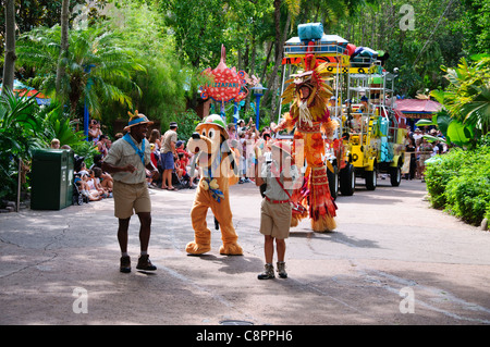 Jammin jungle parade Walt Disney World Resort parchi regno animale PLUTONE Foto Stock