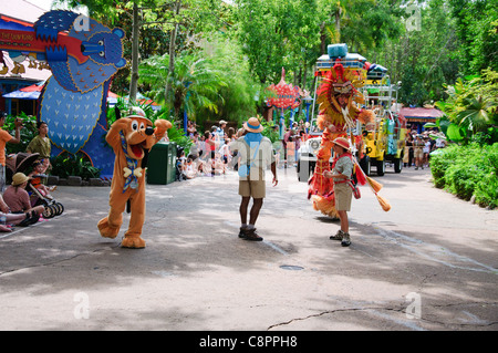 Jammin jungle parade Walt Disney World Resort parchi regno animale PLUTONE Foto Stock