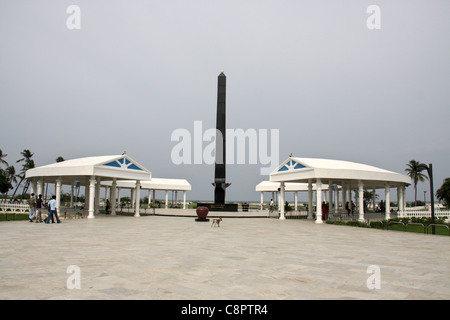 La spiaggia di marina di Chennai,tamilnadu,marina beach,chennai beach,marina beach monumenti,l'India del sud,l'india Foto Stock