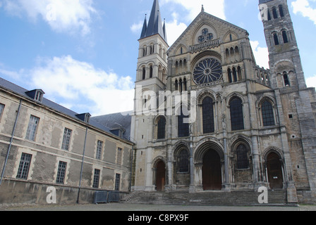 Francia, Reims, Basilica San Remi Foto Stock