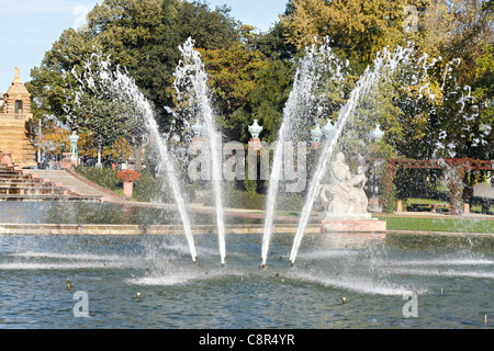 Federico Fontana Park, Mannheim Baden Wurttemberg Germania Foto Stock