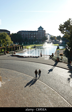 Federico Fontana Park, Mannheim Baden Wurttemberg Germania Foto Stock