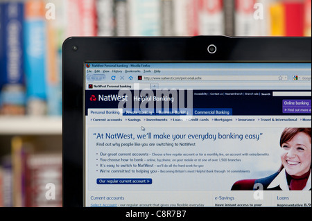 La Natwest sito sparato contro una libreria sullo sfondo (solo uso editoriale: -print, TV, e-book e Redazione sito web). Foto Stock