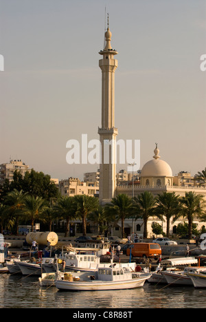 Area portuale (Al-Mina), Tripoli, nel nord del Libano. Foto Stock