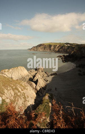 Insenatura di sabbia, Lee nelle vicinanze del Ilfracombe, North Devon, Inghilterra Foto Stock