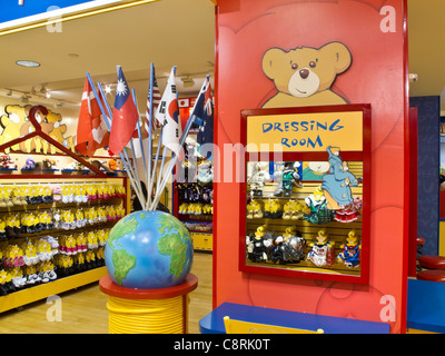 Build-un-Bear Workshop interni, Spogliatoio, Fifth Avenue, New York Foto Stock