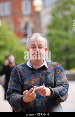 John Hemming MP parlando a una dimostrazione in Victoria Square a Birmingham Foto Stock