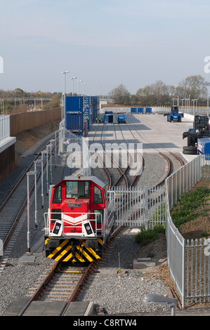 Nuovo magazzino Tesco sviluppo, DIRFT, Crick, Northamptonshire, Regno Unito Foto Stock